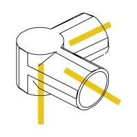 スペーシア プラスチックジョイント(コーナー用) PJ-004W オフホワイト 1セット(20個)（直送品）