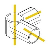 スペーシア プラスチックジョイント(コーナー用) PJ-004BW オフホワイト 1セット(20個)（直送品）