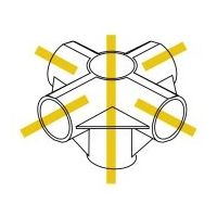 スペーシア プラスチックジョイント(中間用) PJ-205B ロイヤルブルー 1セット(10個)（直送品）