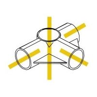 スペーシア プラスチックジョイント(中間用) PJ-207BW オフホワイト 1セット(20個)（直送品）