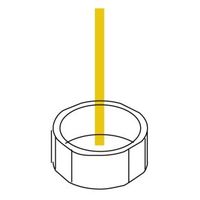 スペーシア プラスチックジョイント 外キャップ PJ-501W オフホワイト 1セット(100個)（直送品）