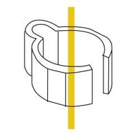 スペーシア プラスチックジョイント ネット等の止め用 PJ-507M フォレストグリーン 1セット(100個)（直送品）