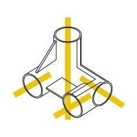 スペーシア プラスチックジョイント(台車用) PJ-603RG ダークグレー 1セット(20個)（直送品）