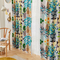 スミノエ デザインライフ セミオーダー カーテン フラワーポット 2400×2450mm グレー 1セット(2枚入)（直送品）