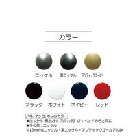 清原 ドットボタン 13mm ニッケル SUN18-41 1セット(1袋(6組)×6)