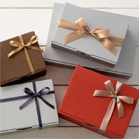 【ギフトボックス】 ヘッズ 無地シルバーグレーギフトボックス-4 MSG-GB4 1パック（10枚入）