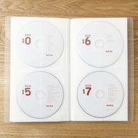 無印良品 ポリプロピレンCD・DVDホルダー 2段 20枚収納（40ポケット） 1セット（4冊） 良品計画