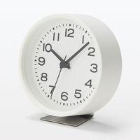 無印良品 アナログ時計 小（スタンド付） ホワイト MJ-ACSW2 良品計画