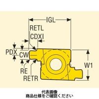 セコ・ツールズ・ジャパン 旋削 溝入れ用チップ 14EAR2.4AXCP500 1セット(2個)（直送品）