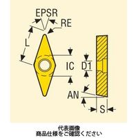 旋削 内径用チップ VBMT160404ーF1:TP1020 VBMT160404-F1TP1020 1セット(5個)（直送品）