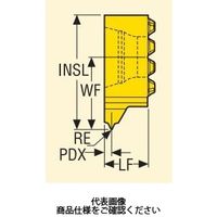 溝入れ用チップ LCEX1105ー1.0ISOR:CP500 LCEX1105-1.0ISORCP500 1セット(2個)（直送品）