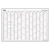 ナカバヤシ 【2023年版】ロジカルダイアリー 月間ノートタイプB B5 ブラック NS-B502-23BD 1セット(2冊)（直送品）