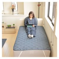 2枚 デニム調 フロア クッション ネイビー ラウンド 約60Rcm 座布団 インテリア かわいい おしゃれ インディゴ 在宅ワーク（直送品）