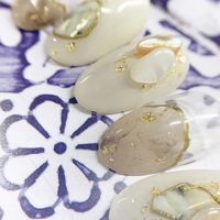 SHAREYDVA ネイルパーツ ナチュラルシェル 20P ナチュラル 85325 1個（直送品）