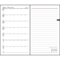 ダイゴー 【2023年版】アポイント 手帳サイズ 1週間+横罫 月曜始まり ブラック E1642 1冊（直送品）