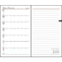 ダイゴー 【2023年版】アポイント 手帳サイズ 1週間+横罫 月曜始まり ネイビー E1697 1冊（直送品）