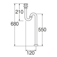 SANEI アフレナシSトラップ PH74Bー25 1個（直送品）