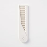 無印良品 ポリプロピレン折りたたみヘアコーム 21cm（折りたたみ時11.2cm） 1セット（2個） 良品計画