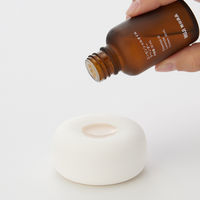 無印良品 アロマストーン 皿付 白 良品計画