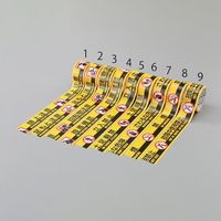エスコ 50mmx10m 標示テープ[さわるな危険] EA983DJ-7 1セット(10巻)（直送品）