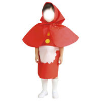 アーテック 不織布 衣装ベース Sサイズ ワンピース 赤 2154 1着