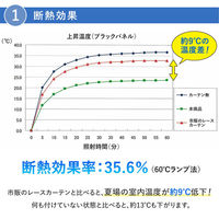 コモライフ 汚れが落ちやすい断熱カーテン2枚100×108 217842 1セット(2枚入)（直送品）
