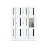 【組立設置込】コクヨ イノンコンパクト 16人用 メール穴無 電源付 プッシュ錠 中段共有 白 SNN-RMZ7AXW-SAW1-K 1台（直送品）