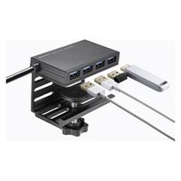 USBハブ　USB3.2Gen1　USB3.2Gen1×4　USBポート　USB-3H434BK　サンワサプライ　1個（直送品）