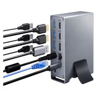 サンワサプライ USB Type-Cドッキングステーション（4K×3画面出力対応） USB-CVDK10 1個（直送品）