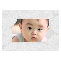 マッチングジャパン ウォールステッカー 写真立て フォトフレーム シール「ダリア/グレー」1セット CO-10041-AS 1枚（直送品）