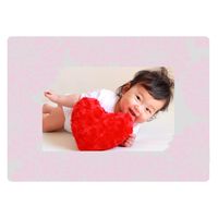 マッチングジャパン ウォールステッカー 写真立て フォトフレーム シール「ダリア/ピンク」１セット(２枚本) CO-10042-AS2（直送品）