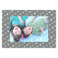 マッチングジャパン ウォールステッカー 写真立て フォトフレーム シール「小花/ブルー」1セット CO-10075-AS 1枚（直送品）