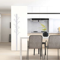 マッチングジャパン ウォールステッカー 身長計 モダンシリーズ「木の身長計/木目ホワイト」 CO-10092-AS 1枚（直送品）