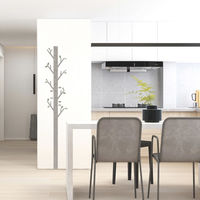 マッチングジャパン ウォールステッカー 身長計 モダンシリーズ「木の身長計/木目グレー」 CO-10094-AS 1枚（直送品）