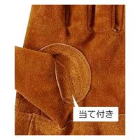 ヤマショウ アウトドア牛革外縫い手袋 ブラウン 当て付き L YKG-011BRL 1双（直送品）