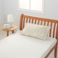 西川 のびのびタオルピローケース 約34×64cm 北欧調 フラワー ベージュ XT62186578 1枚