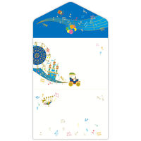 日本ホールマーク 一筆箋 封筒箋 ミュージカルパレ 809591 1セット(6冊)（直送品）