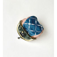 鳥居 がま口 財布 小物入れ 小 ブルー GM-26-B 1個（直送品）