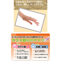 コモライフ ガラス製爪ヤスリ大小セット(花柄) 217919 1セット(2本)