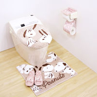 センコー スヌーピー　フラッフィースヌーピー　スリッパ　フリーサイズ　ベージュ SNB220415 1足（直送品）