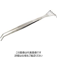 藤原産業 千吉 クマデ付きピンセット クマデツキ 1セット(4個)（直送品）