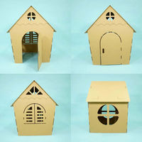 【室内ダンボール遊具】 トミタパックス punnyほいく キッズダンボールハウス 1台（直送品）