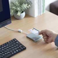 非接触型ICカードリーダーライタ　電子車検証/マイナンバーカード/マイナ免許証/HPKIカード　ADR-MNICU3　サンワサプライ　1個（直送品）