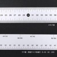 ライオン事務器 ステンレス直線定規 60cm S-60 日本製 27152 1本