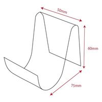 サンケーキコム アクリル文具スタンド 透明 W50×D75×H60mm エレガントアクリルシリーズ 日本製 ACT-04-05 1台