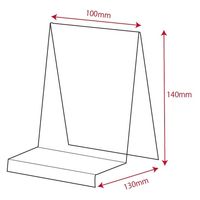 サンケーキコム アクリルブックスタンド 透明 W100×D130×H140mm エレガントアクリルシリーズ 日本製 ACT-10-14 1台