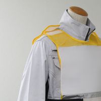 大中産業 黄メッシュベスト A4ホルダー付き YBWPー24 1枚（直送品）