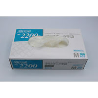 リーブル 2200 プラスチック手袋 ライト(粉付き) M #2200 1箱(100枚)