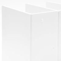 無印良品 スチロール仕切りスタンド・ホワイトグレー 3仕切・大・約270×210×160mm 02856410 良品計画（わけあり品）