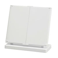 永井興産 カジュアルコンパクトミラー 幅330×奥行80×高さ170mm  ホワイト NK-245WH-12 １セット（12個入）（直送品）